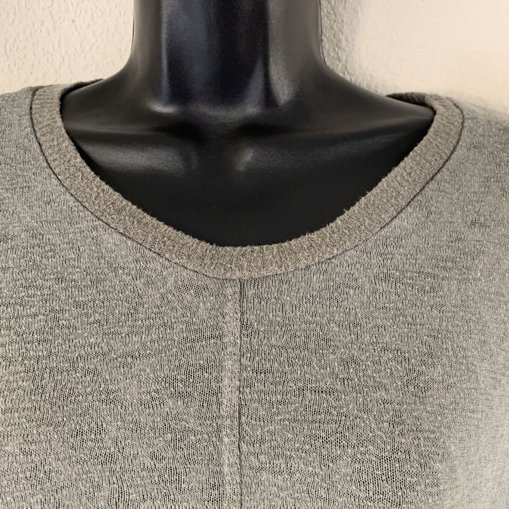 Anthropologie Sleep Till Noon Breezy Sunday Tunic Top M Moss Green Long Sleeve - Picture 7 of 10